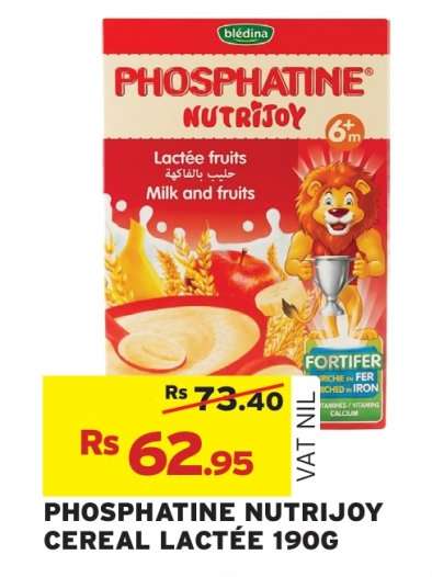 PHOSPHATINE NUTRIJOY CEREAL LACTÉE 190G