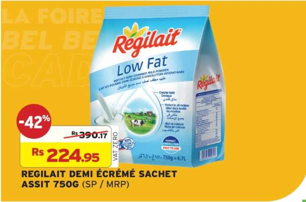 REGILAIT DEMI ÉCRÉMÉ SACHET ASSIT 750G (SP / MRP)