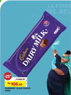 CADBURY SLAB CHOCO 150G