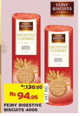 FEINY DIGESTIVE BISCUITS 400G