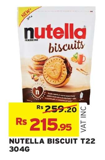 NUTELLA BISCUIT T22 304G