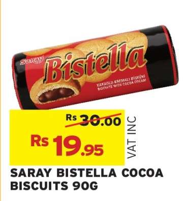 SARAY BISTELLA COCOA BISCUITS 90G