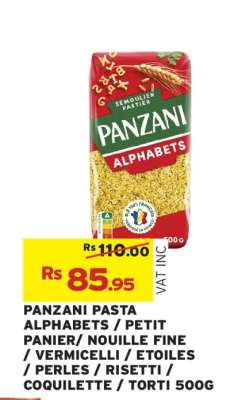 PANZANI PASTA ALPHABETS