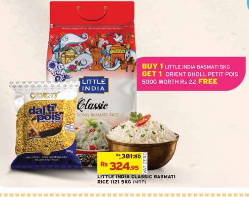 LITTLE INDIA CLASSIC BASMATI RICE 1121 5KG (MRP)
