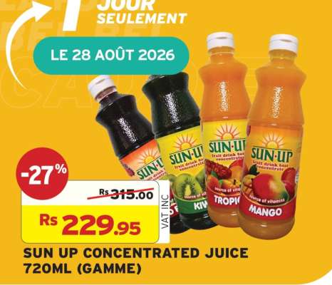 SUN UP CONCENTRATED JUICE 720ML (GAMME)