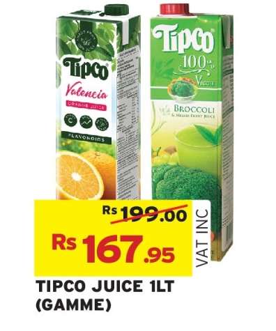 TIPCO JUICE 1LT (GAMME)