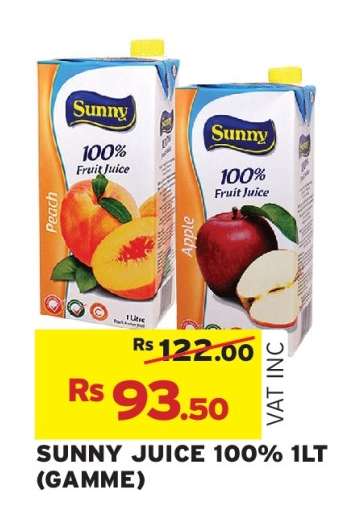 SUNNY JUICE 100% 1LT (GAMME)