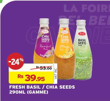 FRESH BASIL/CHIA SEEDS 290ML (GAMME)