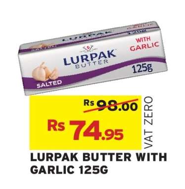 LURPAK BUTTER WITH GARLIC 125G