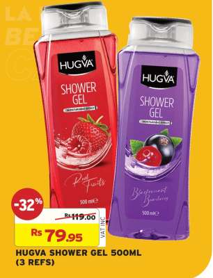 HUGVA SHOWER GEL 500ML (3 REFS)