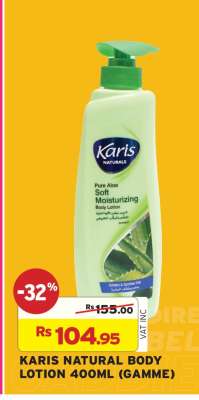KARIS NATURAL BODY LOTION 400ML (GAMME)