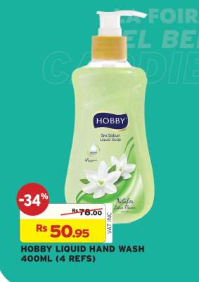 HOBBY LIQUID HAND WASH 400ML (4 REFS)