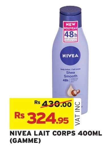 NIVEA LAIT CORPS 400ML (GAMME)