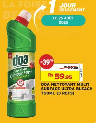 DOA NETTOYANT MULTI SURFACE ULTRA BLEACH 750ML (3 REFS)