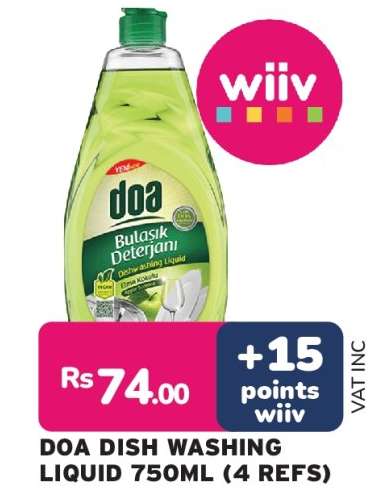 DOA DISH WASHING LIQUID 750ML (4 REFS)