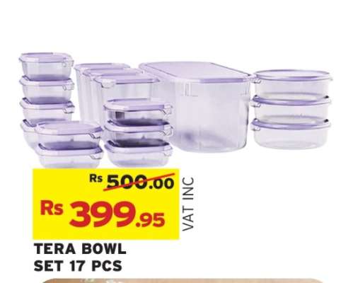 TERA BOWL SET 17 PCS