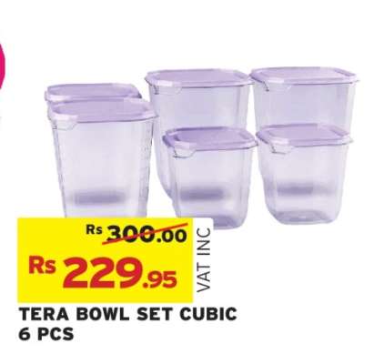 TERA BOWL SET CUBIC 6 PCS