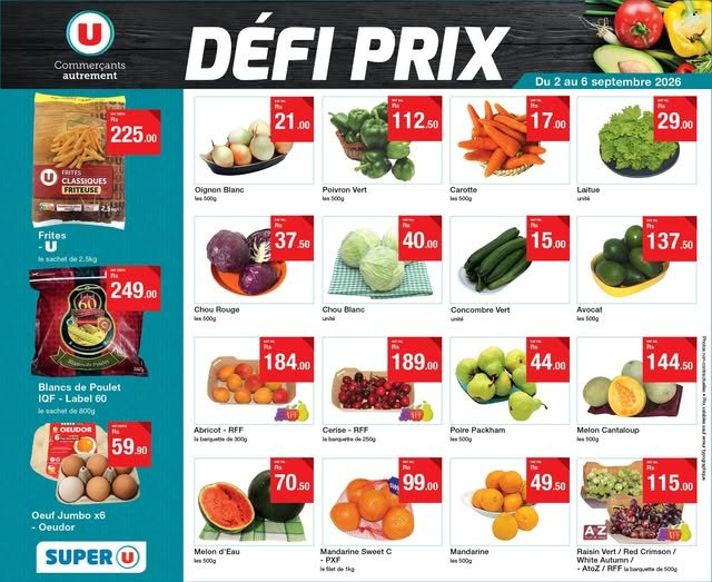 Super U catalogue - 2.09.2026 - 6.09.2026. Page 1