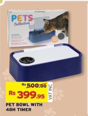 PET BOWL WITH 48H TIMER