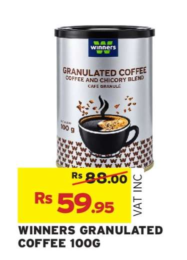 WINNERS GRANULATED COFFEE 100G