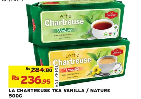LA CHARTREUSE TEA VANILLA / NATURE 500G