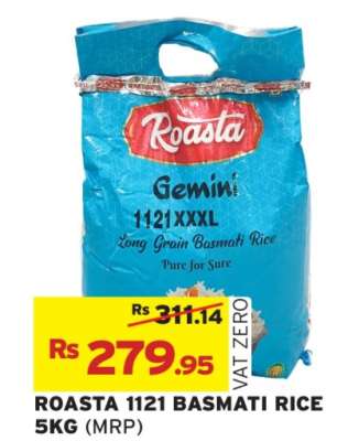 ROASTA 1121 BASMATI RICE 5KG