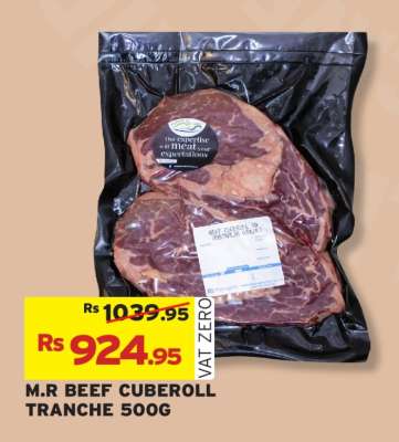M.R BEEF CUBEROLL TRANCHE 500G