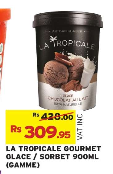 LA TROPICALE GOURMET GLACE/SORBET 900ML (GAMME)