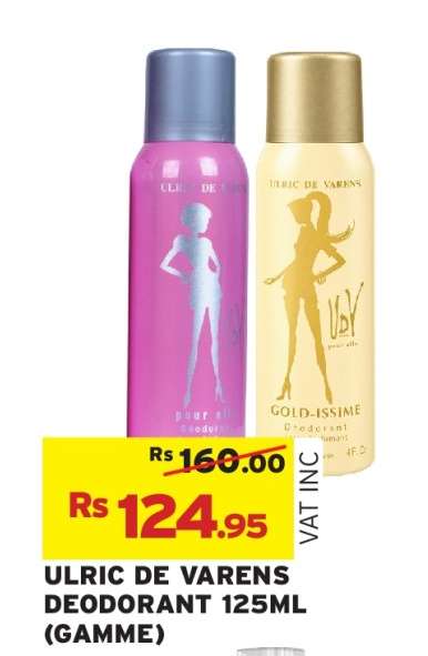 ULRIC DE VARENS DEODORANT 125ML (GAMME)