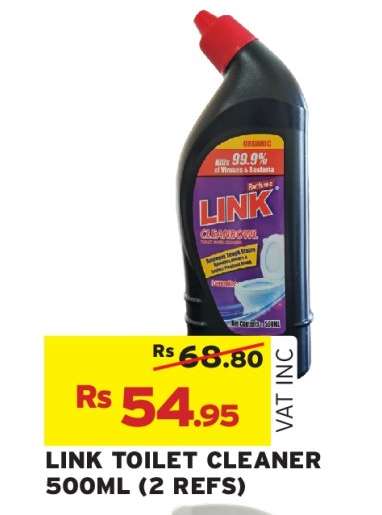 LINK TOILET CLEANER 500ML (2 REFS)