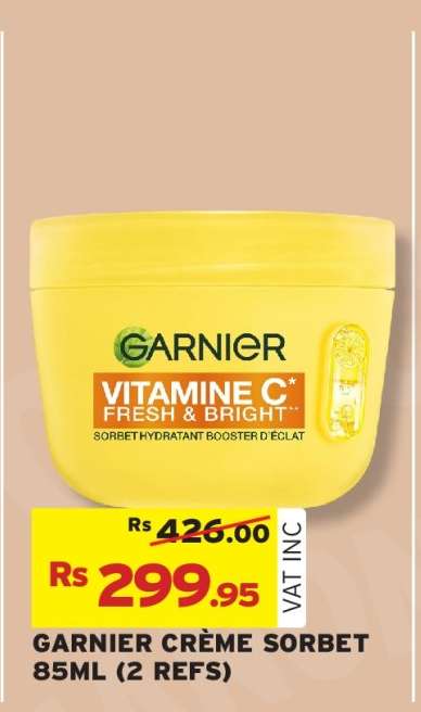 GARNIER CRÈME SORBET 85ML (2 REFS)