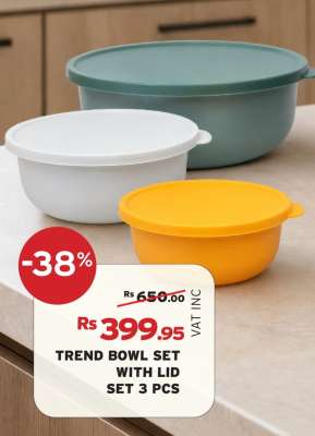 TREND BOWL SET WITH LID SET 3 PCS