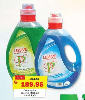 Dreamprice Lessive Machine 3lts (3 Refs)