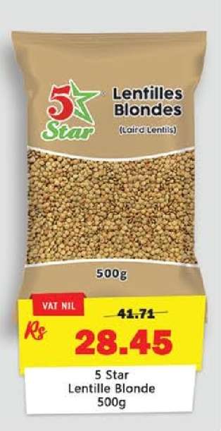 5 Star Lentille Blonde 500g