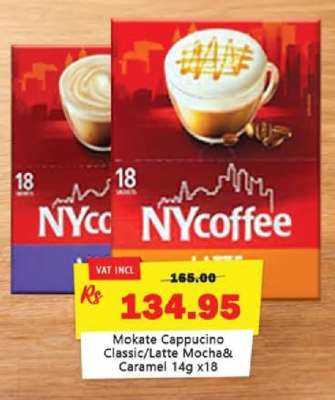 Mokate Cappucino Classic/Latte Mocha&Caramel 14g x18