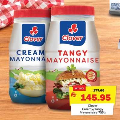 Clover Creamy/Tangy Mayonnaise 750g