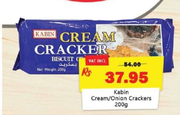 Kabin Cream/Onion Crackers 200g