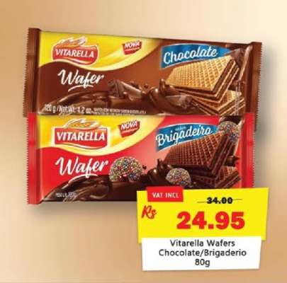 Vitarella Wafers Chocolate/Brigadeiro