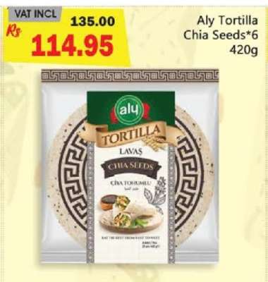 Aly Tortilla Chia Seeds*6 420g