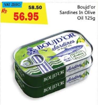 Boujd’Or Sardines In Olive Oil 125g