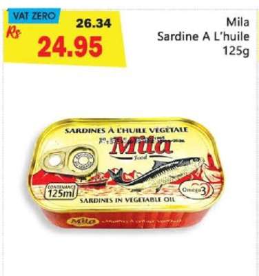 Mila Sardine A L'huile 125g