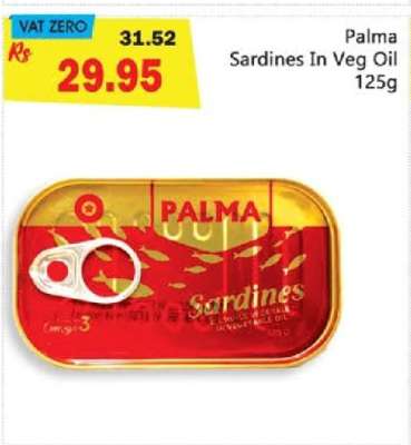 Palma Sardines In Veg Oil 125g