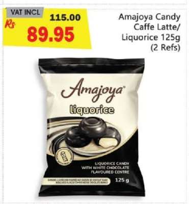 Amajoya Candy Caffe Latte/Liquorice 125g