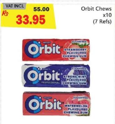 Orbit Chews x10 (7 Refs)