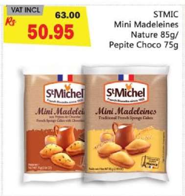 STMIC Mini Madeleines Nature 85g/Pepite Choco 75g