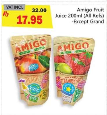 Amigo Fruit Juice 200ml (All Refs) - Except Grand