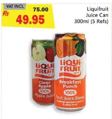 Liquifruit Juice Can 300ml (5 Refs)