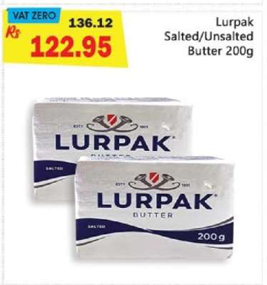 LURPAK SALTED / UNSALTED BUTTER 200G