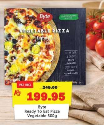 Byte Ready To Eat Pizza Vegetable 300g