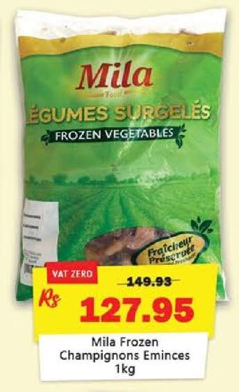 Mila Frozen Champignons Eminces 1kg